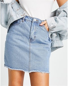Голубая джинсовая мини юбка Na-kd