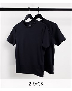 Набор из 2 черных футболок с круглым вырезом Only & sons