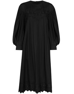 Платье с объемными рукавами и вышивкой Simone rocha