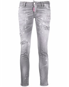 Укороченные джинсы Jennifer с эффектом потертости Dsquared2