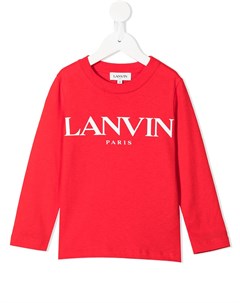 Топ с длинными рукавами и логотипом Lanvin enfant