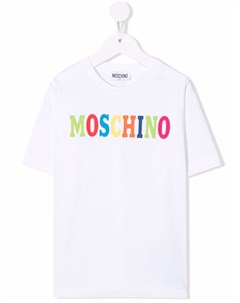 Футболка с логотипом Moschino kids