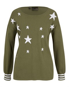 Пуловер со звездами Bonprix