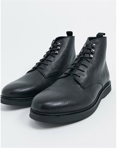 Черные кожаные ботинки H by hudson