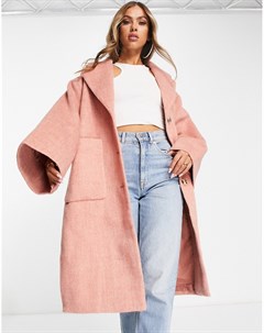 Oversized пальто розового цвета Na-kd