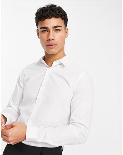Белая облегающая рубашка из эластичного поплина French connection