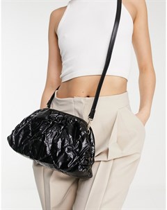Черная стеганая сумка через плечо с ремешком из искусственной кожи Truffle collection