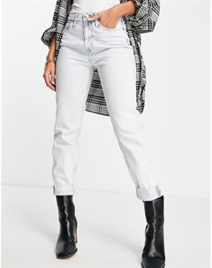 Супервыбеленные джинсы с завышенной талией и моделирующим эффектом в винтажном стиле River island