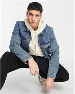 Классическая джинсовая куртка выбеленного винтажного оттенка Asos design