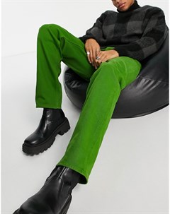 Зеленые джинсы прямого кроя Asos design
