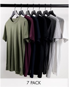 Набор из 7 футболок разных цветов French connection