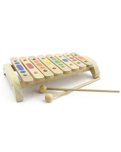 Музыкальный инструмент Ксилофон 8 тонов дерево Мир деревянных игрушек