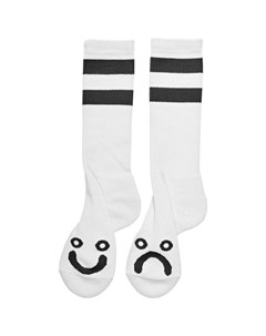 Носки SKATE Co Happy Sad Socks Long White 2022 Polar