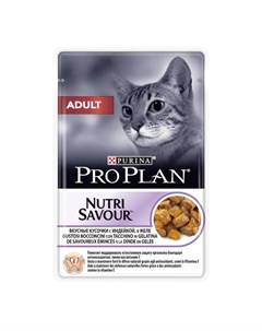Влажный корм ProPlan Adult для взрослых кошек индейка в желе 85гр Purina pro plan