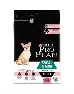 Сухой корм ProPlan Optiderma для взрослых собак мелких пород с чувствительной кожей лосось 3кг Purina pro plan