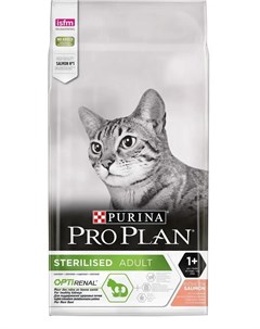 Сухой корм ProPlan для стерилизованных кошек и кастрированных котов лосось 10кг Purina pro plan
