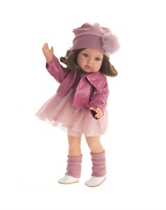 Кукла девочка Munecas Dolls Дженни в розовом 45 см виниловая Antonio juan