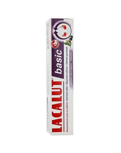 Зубная паста Basic для комплексной защиты полости рта смородина 75 мл Lacalut
