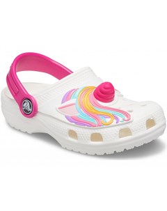 Сабо для девочек Kids Fun Lab Classic I AM Unicorn Clog White Crocs