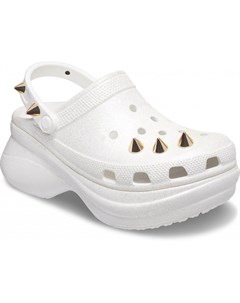 Сабо женские Women s Classic Bae Glitter Stud Clog White Crocs