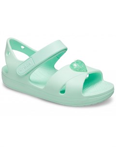 Сандалии для девочек Preschool Classic Cross Strap Sandal Neo Mint Crocs