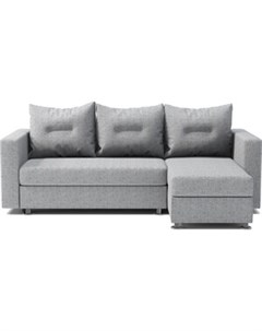 Угловой диван Ария правый серый Шарм-дизайн