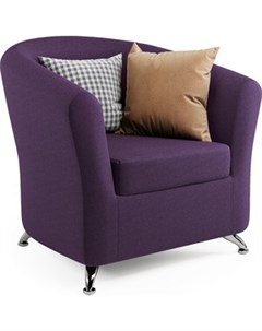 Кресло Евро фиолетовая рогожка Шарм-дизайн