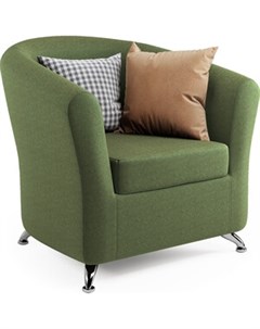 Кресло Евро зеленая рогожка Шарм-дизайн