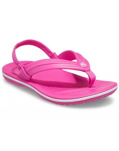 Шлепанцы детские Crocband Strap Flip K Electric Pink Electric Pink Crocs