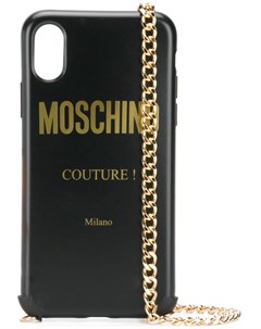 Чехол для iPhone XS X с логотипом Moschino