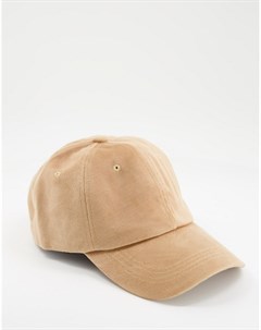 Вельветовая кепка светло коричневого цвета Svnx