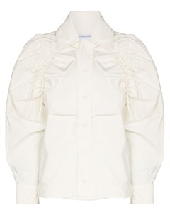 Присборенная рубашка с объемными рукавами Bottega veneta