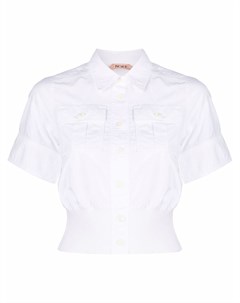 Укороченная рубашка с короткими рукавами No21