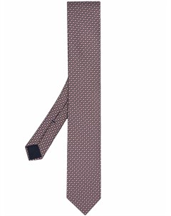 Шелковый галстук с геометричным узором Corneliani