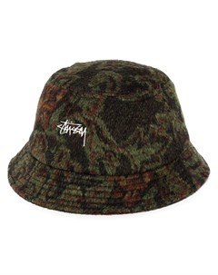 Панама с вышитым логотипом Stussy