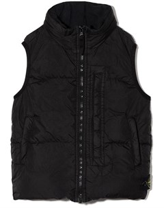 Дутый жилет с нашивкой Compass Stone island junior