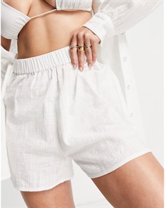 Белые пляжные шорты Asos design