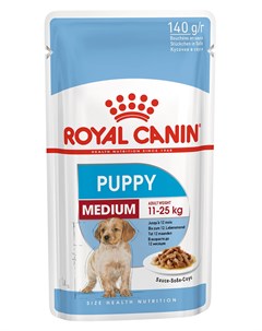 Влажный корм для собак Medium Puppy в соусе 0 14 кг Royal canin