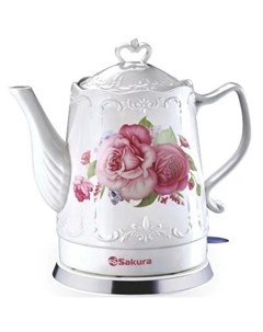 Чайник электрический SA 2033R 1 5 л керамика цвет розы Sakura