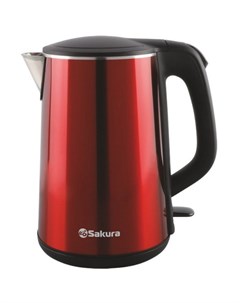 Чайник электрический SA 2156MR 1 8 л цвет красный металлик черный Sakura