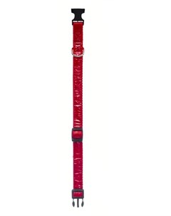 Ошейник синтетический светоотражающий красный для собак 25 40 см х 15 мм Yami-yami
