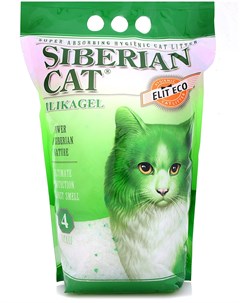 Наполнитель Элитный Эко впитывающий силикагелевый для кошек 4 л 1 7 кг Зеленый Сибирская кошка