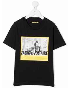 Футболка с фотопринтом и логотипом Zadig & voltaire kids