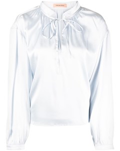 Блузка с завязками на воротнике Yves salomon
