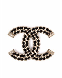 Брошь 2010 х годов с логотипом CC Chanel pre-owned