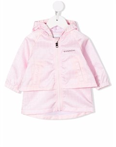 Пальто на молнии с капюшоном Givenchy kids