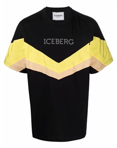 Футболка с узором шеврон и логотипом Iceberg