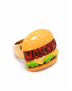 Кольцо с логотипом Moschino