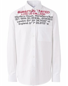 Рубашка футболка с принтом Location Burberry