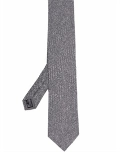 Шелковый галстук с контрастной строчкой Corneliani